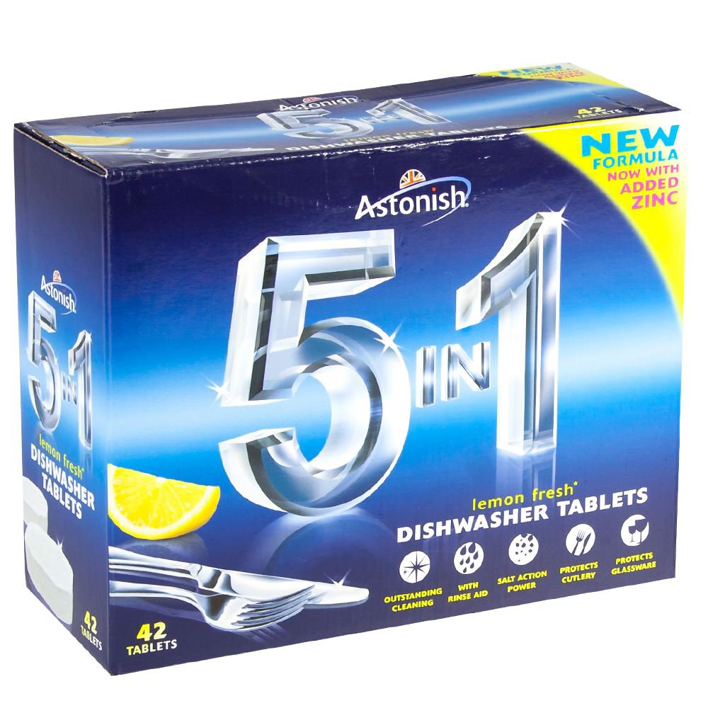 Astonish 5in1 Lemon Dishwasher Tablets at Barnitts Online Store, UK