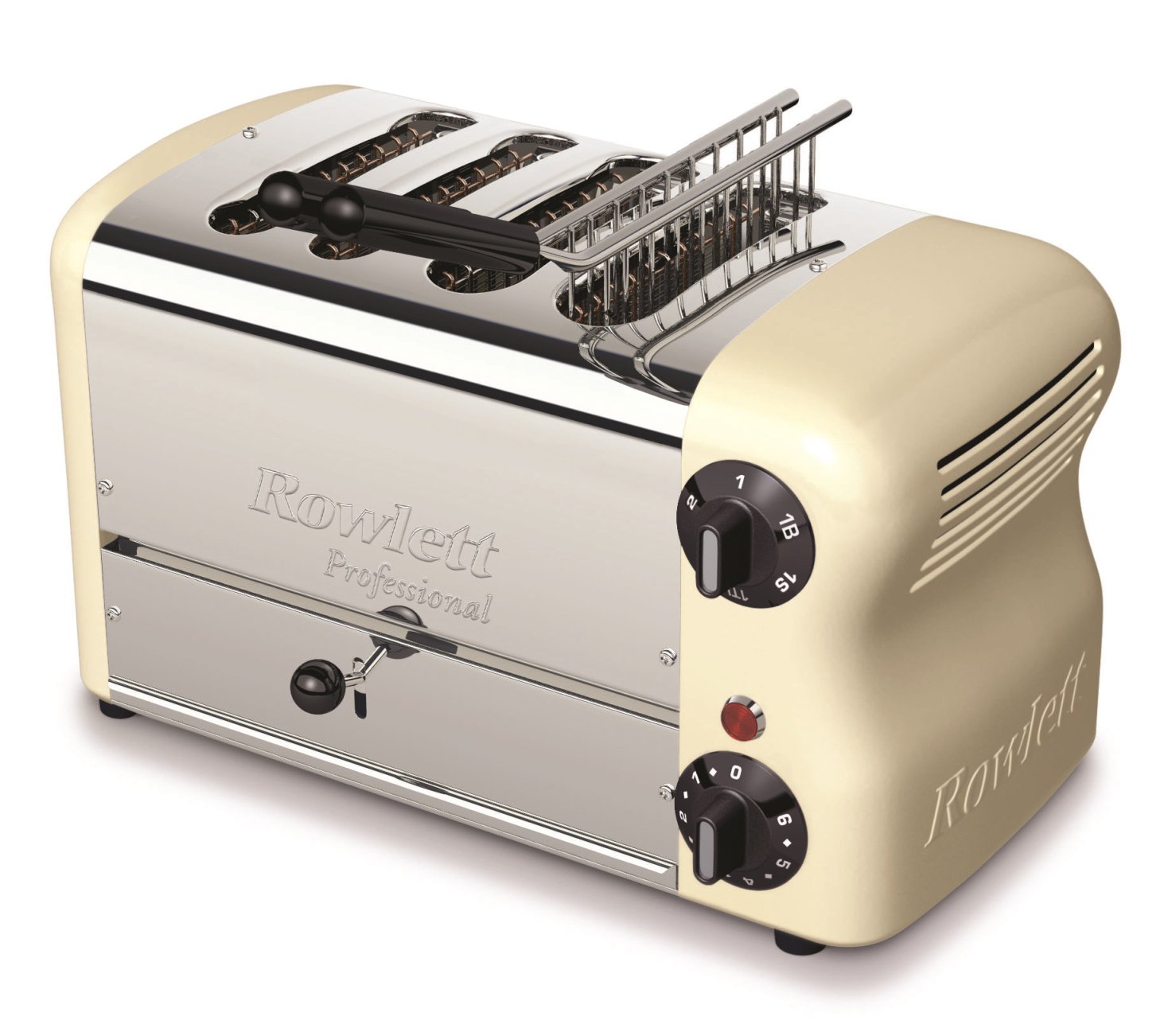 Rowlett Rutland Esprit 4 Slot Family Brunch Toaster with Cream Ends at