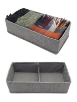 Country Club 2 Section Drawer Divider/Organiser 36x18x10cm - Grey