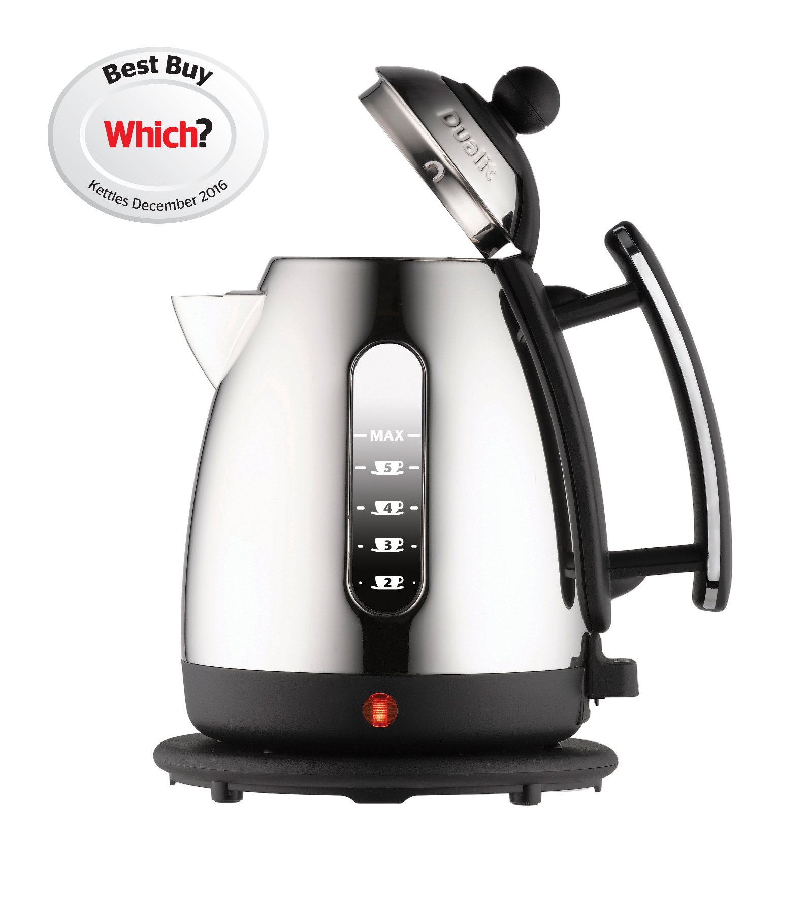 Dualit Cordless Jug Kettle 1.5lt Black & Chrome 72400 at Barnitts