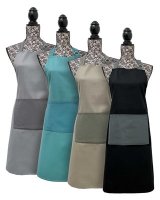 Country Club Everyday Design 100% Cotton Aprons with Adjustable Neck Strap - Assorted