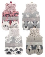 Country Club Hot Water Bottle with Novelty Cover & Socks Gift Set - Assorted