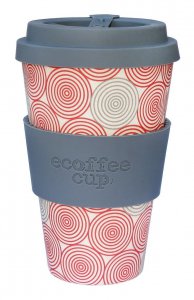 Ecoffee Cup 14oz Swirl with Grey Silicone