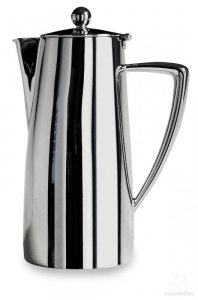 Caf Stl Art Deco Mirror Finish 17oz Stainless Steel Coffee Pot