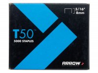 Arrow T50 Staples 8mm (5/16in) (Pack of 5000 - 4 x 1250)
