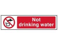 Scan PVC Sign 200 x 50mm - Not Drinking Water
