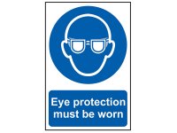Scan PVC Sign 200 x 300mm - Eye Protection Must Be Worn