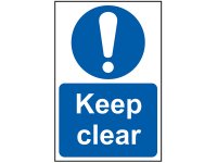 Scan PVC Sign 200 x 300mm - Keep Clear