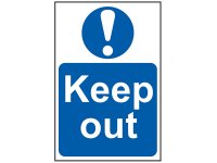 Scan PVC Sign 200 x 300mm - Keep Out