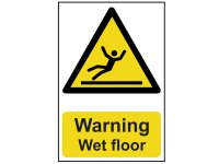 Scan PVC Sign 200 x 300mm - Warning Wet Floor