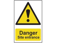 Scan PVC Sign 400 x 600mm - Danger Site Entrance