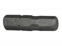 Faithfull Hex S2 Grade Steel Screwdriver Bits 5 x 25mm (Pack 3)