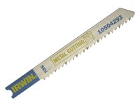 Irwin U118A Jigsaw Blades Metal Cutting Pack of 5