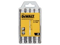 DeWalt DT9398 SDS Plus Drill Bit Set, 5 Piece