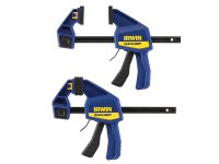 Irwin Quick-Change Medium-Duty Bar Clamp 150mm (6in) Twin Pack