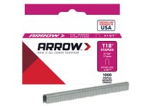Arrow T18 Staples 11mm (7/16in) (Box of 1000)