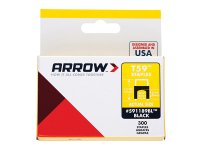 Arrow T59 Insulated Staples Black 6 x 6mm (Box of 300)