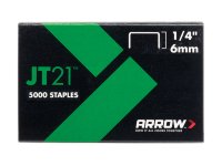 Arrow JT21 T27 Staples 6mm (1/4in) (Box of 5000)