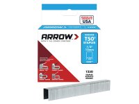 Arrow T50 Staples 12mm (1/2in) (Box of 1250)