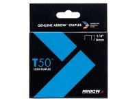 Arrow T50 Staples 6mm (1/4in) (Pack of 5000 - 4 x 1250)