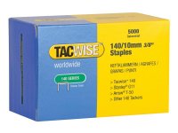 Tacwise 140 Galvanised Staples 10mm (Pack of 5000)