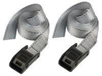 Master Lock Lashing Strap with Metal Buckle Grey 2.5m 150kg (Pack of 2)