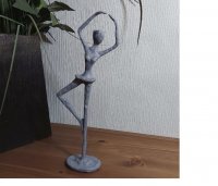 BALLET GIRL Elur Iron Figurine 25cm Grey Shimmer