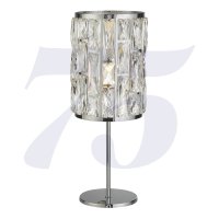 Searchlight Bijou Chrome Table Lamp With Crystal Glass