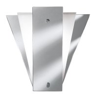 Searchlight Art Deco Lit Wall Mirror Frosted