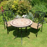 RICHMOND 76cm Table with 2 ASCOT Chairs Set
