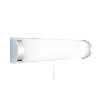 Searchlight Poplar Bathroom Lt 2 Light Chrome Wb White Glass Tube Ip44