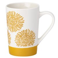 The English Tableware Company - Artisan Flower Latte Mug (Yellow)