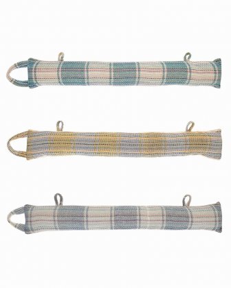 Country Club Recycled Cotton Draught Excluder with Hanging Loops - Assorted