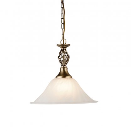 Searchlight Cameroon Marble Gls Pendant Cw Ab Susp