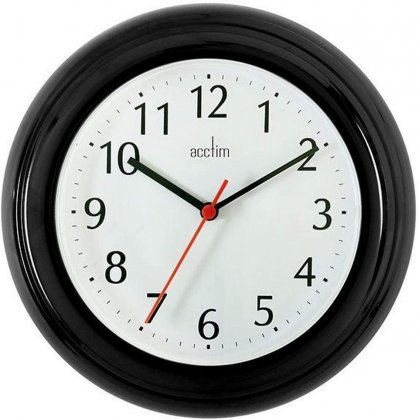 Acctim Wycombe Wall Clock - Black
