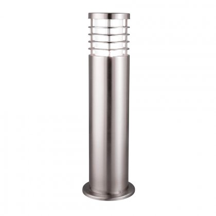 Searchlight Louvre Outdoor-1Lt Outdoor Post(Height 45Cm),Stainless Steel,Clear Polycarbonate