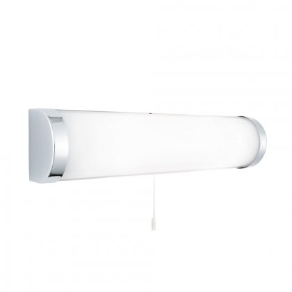 Searchlight Poplar Bathroom Lt 2 Light Chrome Wb White Glass Tube Ip44