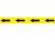 Faithfull Laminated Self-Adhesive Hazard TapeArrows Black/Yellow 50mm x 33m