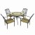 HENLEY 91cm Table with 4 ASCOT Chairs Set