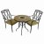 HASLEMERE 71cm Table with 2 ASCOT Chairs Set
