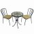 MONTILLA 60cm Table with 2 MILAN Chairs Set