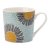 The English Tableware Company Artisan FlowerFloral Mug (Blue with Yellow Flower)