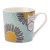 The English Tableware Company Artisan FlowerFloral Mug (Blue with Yellow Flower)
