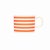 Siip Fundamental Horizontal Stripe Short Mug - Red