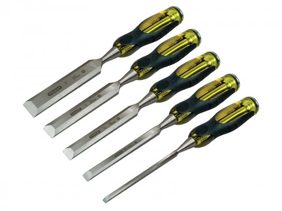 STANLEY FatMax Bevel Edge Chisel with Thru Tang Set 5 Piece