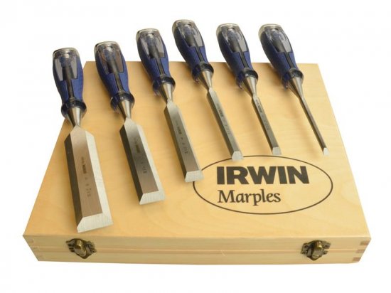IRWIN Marples M750 Splitproof Pro Bevel Edge Chisel Set 6 Piece