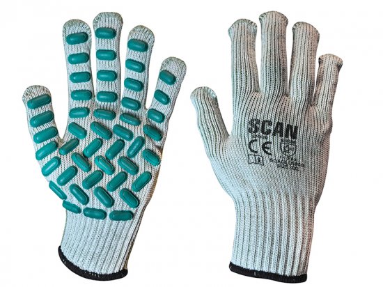 Scan Vibration Resistant Latex Foam Gloves - Various Sizes