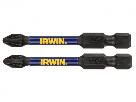 Irwin Impact Pro Performance Screwdriver Bits PZ1 57mm (Pack 2)
