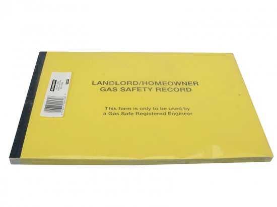 Monument Tools 532P Gas Safe Landlords Gas Safety Record Pad of 50