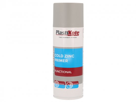 PlastiKote Trade Cold Zinc Spray Primer 400ml